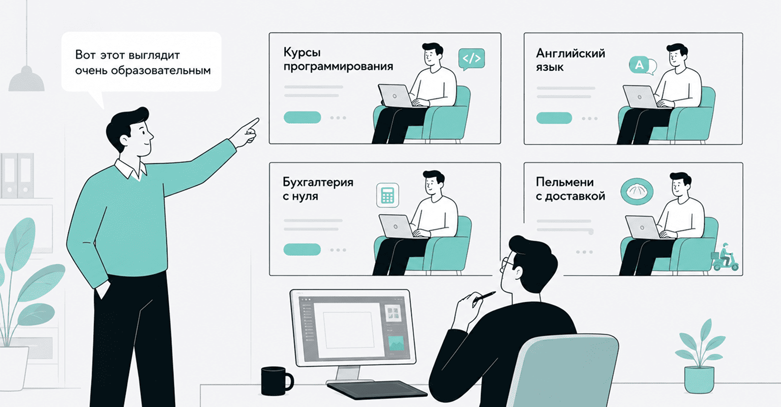 Креативы для рекламы учебных курсов